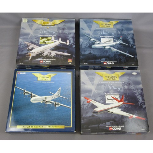 342 - CORGI AVIATION ARCHIEVE to include AA31803 Boeing B-29 Super Fortress, AA31401 Comet 4, 47506 Lockhe... 