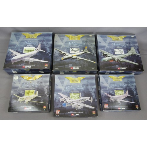 347 - CORGI AVIATION ARCHIEVE to include 47111 Douglas Dakota, 47101 Douglas C-47A Skytrain, 47403 AVRO La... 