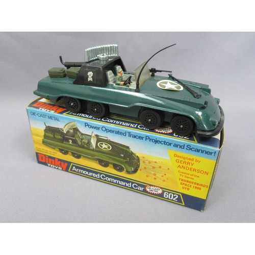 355 - DINKY TOYS 602 ‘Gerry Andersons’ Armoured Command Car. Very Near Mint in an Excellent Box.