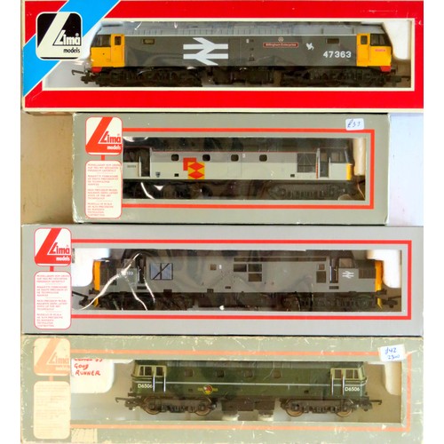 61 - LIMA 00 gauge Diesel Locos comprising: 205299A3 Class 37 No. 37133 grey, 205070A1 Class 33 No. 33025... 