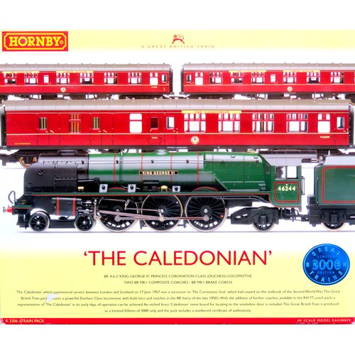 67 - HORNBY (China) 00 gauge R2306 “The Caledonian” Train Pack containing Princess Coronation Class 4-6-2... 