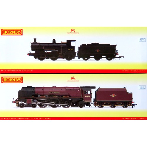 79 - HORNBY (China) 00 gauge Steam Locos comprising: R3241 Princess Coronation Class 4-6-2 “City of Bradf... 