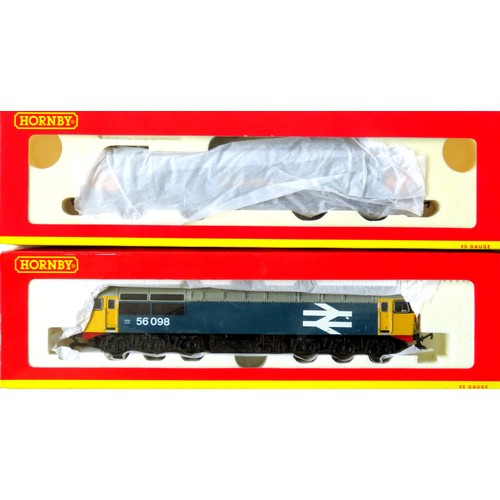 82 - HORNBY (China) 00 gauge Locos comprising: R2235E Co-Co Diesel Electric Class 56 Loco No. 56098 BR bl... 