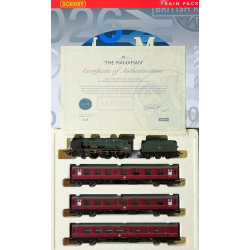 84 - HORNBY (China) 00 gauge R2347M “The Manxman” Train Pack containing: Patriot Class 4-6-0 “Caernarvon”... 