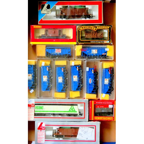 97 - HORNBY / LILIPUT / LIMA etc. 00 gauge Rolling Stock comprising: 14 x Goods Wagons to include Bogie S... 