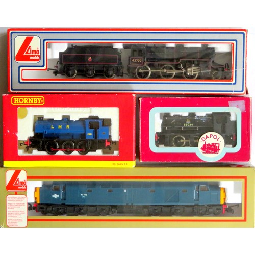 99 - HORNBY / DAPOL / LIMA 00 gauge Locos comprising: Lima 205202 Class 40 Peak No. 40140 BR blue, 205120... 