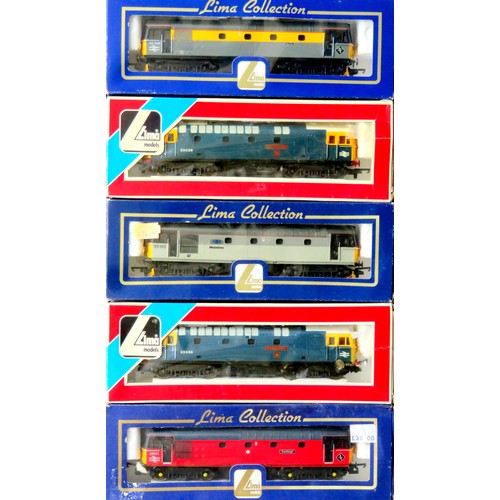 100 - LIMA 00 gauge 5 x Bo-Bo Diesel Locos comprising: 205174 “The Burma Star” No. 33056, L205610 “Merlin”... 