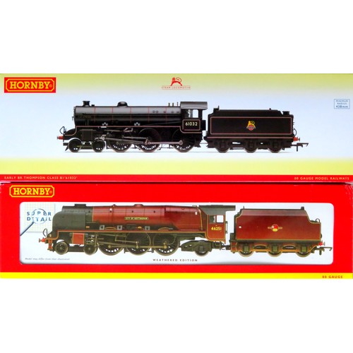 103 - HORNBY (China) 00 gauge Steam Locos comprising: R2383 Duchess Class 4-6-2 “City of  Nottingham” Loco... 