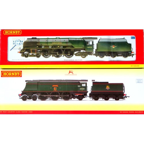 106 - HORNBY (China) 00 gauge Steam Locos comprising: R3115 West Country Class 4-6-2 “Exeter” Loco and Ten... 