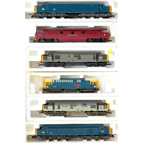 121 - LIMA 00 gauge Diesel Locos comprising: Class 40 No. 40052 BR blue, Class 33 “The Burma Star” No. 330... 