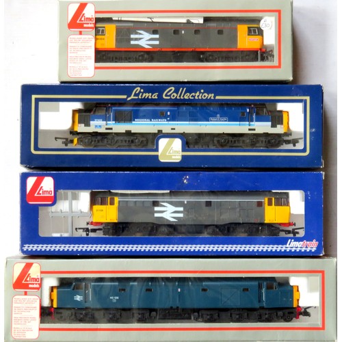 128 - LIMA 00 gauge Locos comprising: Class 31 No. 31108 BR grey, Class 40 No. 40126 BR blue, Class 37 “Ro... 