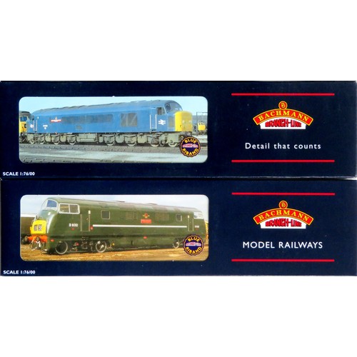 135 - BACHMANN 00 gauge Diesel Locos comprising: 32-701 Class 46 Loco No. 46053 BR blue, plus Class 42 War... 