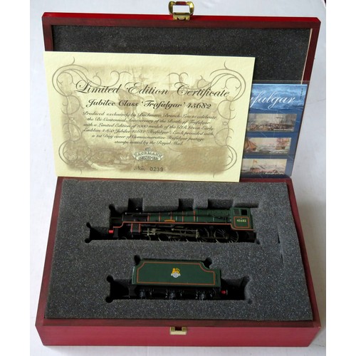 271 - BACHMANN 00 gauge 31-150X Trafalgar Commemoration Loco comprising: Jubilee Class 4-6-0 “Trafalgar” L... 