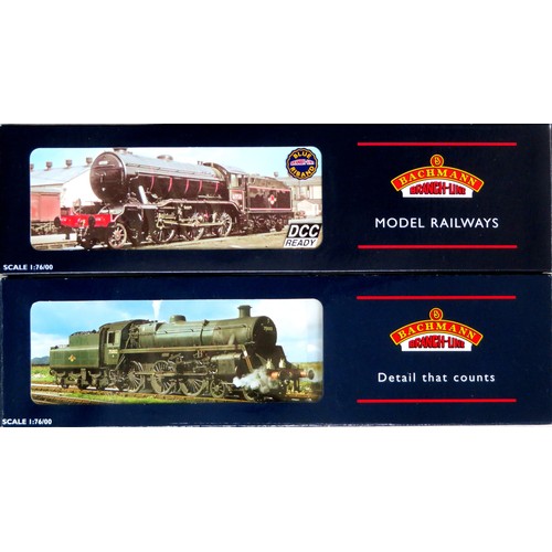 278 - BACHMANN 00 gauge Steam Locos comprising: 31-105A Standard 4MT 4-6-0 Loco and BR18 Tender No. 75075 ... 