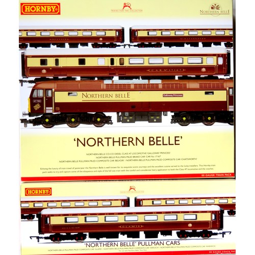 295 - HORNBY (China) 00 gauge R3134 “Northern Belle” Train Pack containing: Class 47 Diesel Loco “Galloway... 