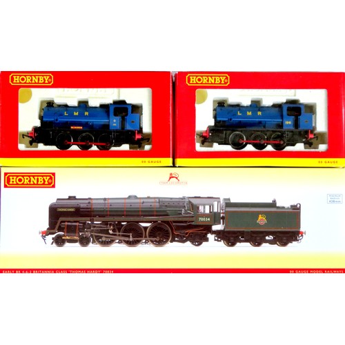 297 - HORNBY (China) 00 gauge Locos comprising: R3444 Britannia Class 4-6-2 “Thomas Hardy” Loco and Tender... 