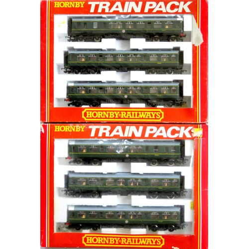 299 - HORNBY 00 gauge 2 x R369 BR Class 110 3-Car DMU Sets in BR green. Both Good Plus in Good Boxes (2