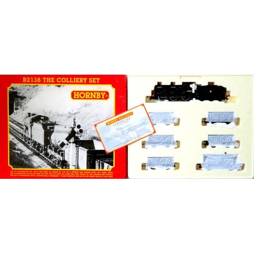 300 - HORNBY (China) 00 gauge “The Colliery” Train Pack containing 0-6-0 Loco and Tender No. 44523 BR blac... 