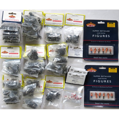 309 - BACHMANN 00 gauge Accessories comprising: 18 Packs of 36-011 Wagons Wheels, 12 x Packs of 36-012 Wag... 