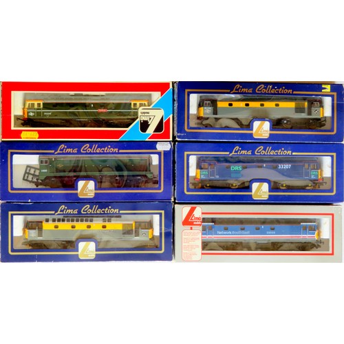 338 - LIMA 00 gauge Diesel Locos comprising: Class 26 No. 26040 grey and yellow, Class 33 “Eastleigh” No. ... 