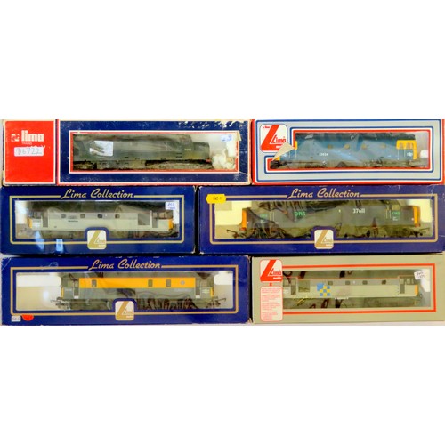 344 - LIMA 00 gauge Diesel Locos comprising: Class 73 “The Bluebell Railway” No. 73133 grey and yellow, Cl... 