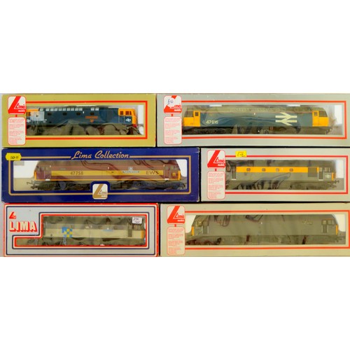 345 - LIMA 00 gauge Diesel Locos comprising: Class 47 No. 47816 BR blue, Class 33 “The Burma Star” N. 3305... 