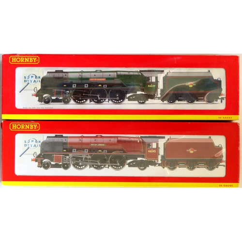 348 - HORNBY (China) 00 gauge Steam Locos comprising: R2262 Coronation Class 4-6-2 “City of London” Loco a... 