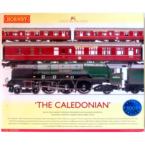 350 - HORNBY (China) R2306 “The Caledonian” Train Pack containing 4-6-2 “King George VI” Loco and Tender N... 