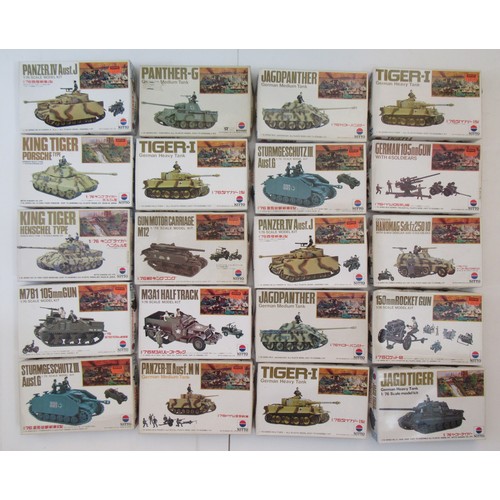 301 - NITTO 1/76 scale MILLITARY MODEL kits to include GERMAN 105mm GUN and GUN MOTOR CARRIAGE. Complete i... 