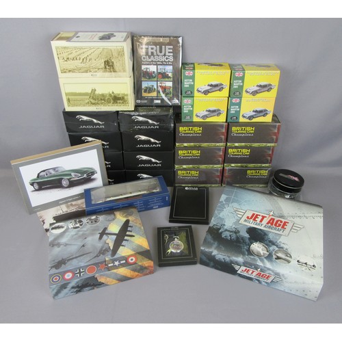 63 - ATLAS EDITION Large group to include British Touring Cars, Jaguar Collection, 4x Aston Martin DB5, 2... 