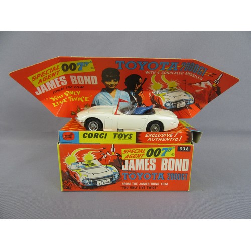 121 - CORGI 336 James Bond Toyota 2000GT complete with leaflet and unused rockets. Very Near Mint in a Nea... 