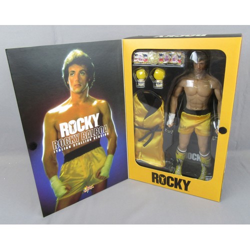 130 - HOT TOYS MMS61 ROCKY BALBOA ‘Italian Stallion’ 12’’ action figure. Mint in a Very Near Mint Box.