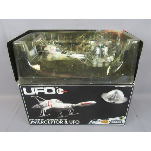 141 - PRODUCT ENTERPRISE / AOSHIMA Gerry Anderson’s UFO Interceptor & UFO. Mint in a Near Mint Box