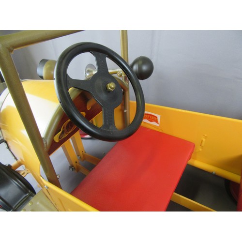 201 - ‘BRUM’ PEDEL CAR – measures 3ft long, 16’’ wide, 20’’ high. Full working order – comes with one spar... 