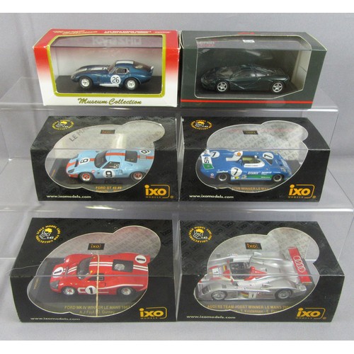 280 - IXO LE MANS 1/43 include Ford MKIV, Audi R8, Matra 670B, Ford GT plus Kyosho Cobra Daytona Coupe and... 