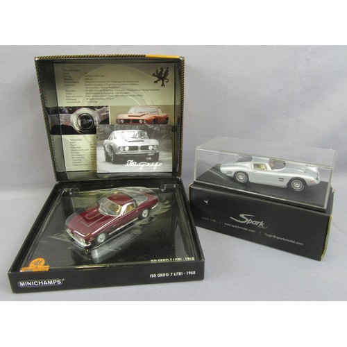 284 - MINICHAMPS / SPARK 1/43 ISO Grifo 1964 A3C and 1968 7Ltr. Mint in Near Mint Boxes. (2)