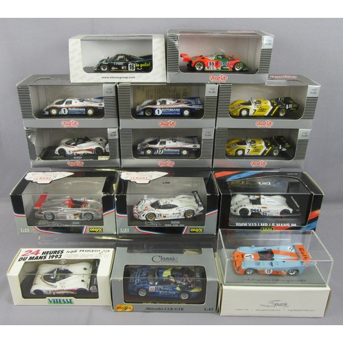 290 - QUARTZO / ONYX 1/43 Le Mans Race Cars to include 8x Quartzo, 2x Onyx, Jadi BMW V12 LMR, Vitesse Peug... 