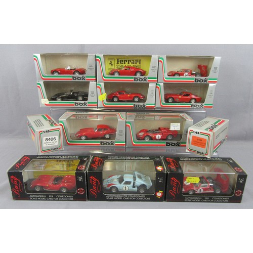 292 - MODEL BOX / BANG 1/43 Group to include Ferrari, Ford, Jaguar and AC. Near Mint to Mint in Near Mint ... 