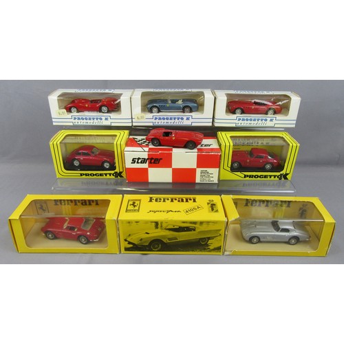 296 - PROGETTO-K / IDEA3 1/43 Group of Ferrari’s to include 5x Progetto K, 3x Idea 3 and Starter 375. Near... 