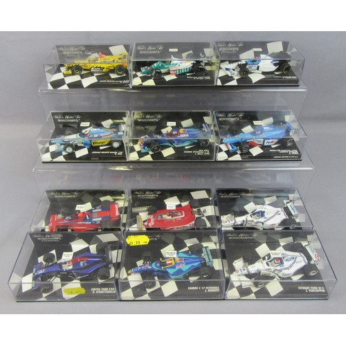 302 - MINICHAMPS 1/43 Formula 1 Collection. Near Mint to Mint in Near Mint Plus Boxes. (12)