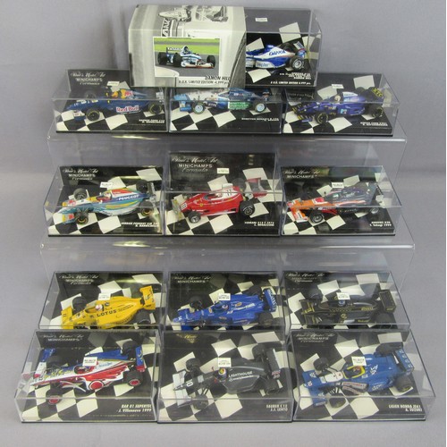 303 - MINICHAMPS 1/43 Formula 1 Collection. Near Mint to Mint in Near Mint Plus Boxes. (13)