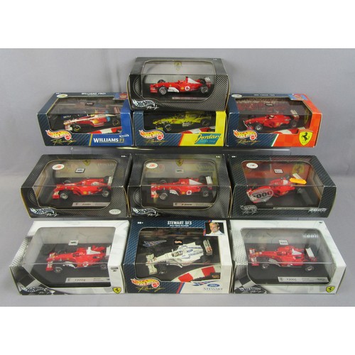 304 - HOT WHEELS 1/43 Formula 1 Collection. Near Mint to Mint in Near Mint Plus Boxes. (10)