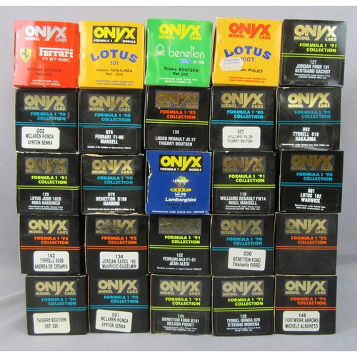 305 - ONYX 1/43 Formula 1 Collection. Near Mint to Mint in Near Mint Boxes. (25)