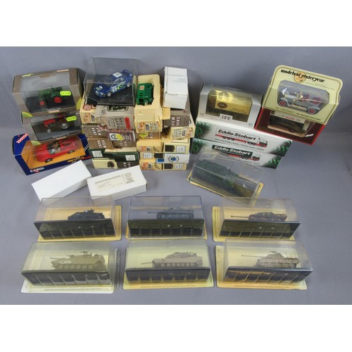 312 - MIXED Diecast to include Atlas DeAgostini Tanks, Lledo Days Gone, Atlas ‘Eddie Stobart’, 2x Universa... 