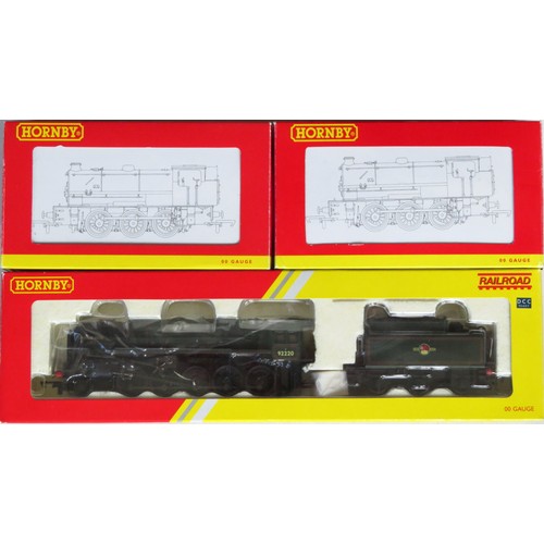 416 - HORNBY (China) 00 Gauge Steam Locos comprising: R2785Class 9F 2-10-0 “Evening Star” Loco and Tender ... 