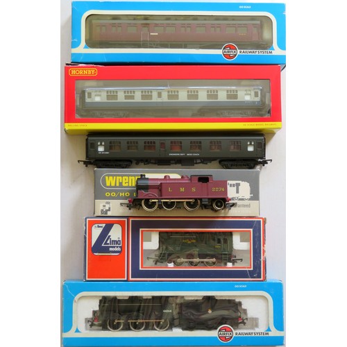 430 - WRENN / AIRFIX / LIMA 00 Gauge Locos and Rolling Stock comprising: Wrenn 2214 0-6-2 Tank Loco No. 22... 