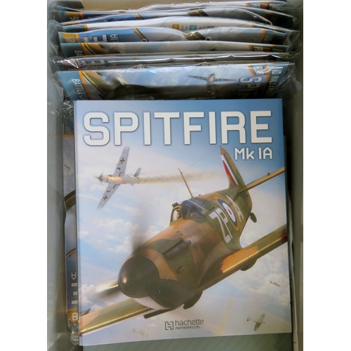 443 - HACHETTE Spitfire Mk. 1A: comprising: 26 approx. Magazines (believed Nos. 1-26 issues) with parts an... 