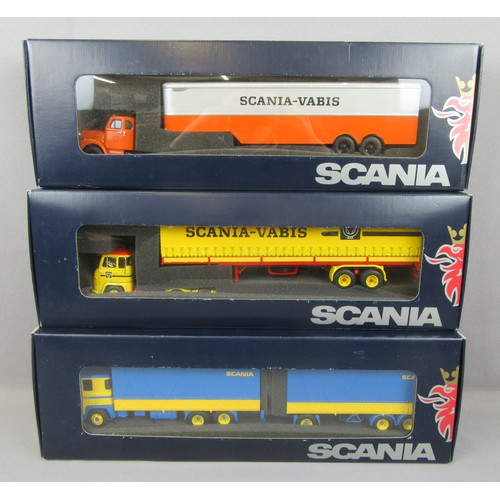 351 - TEKNO 1/50 Scania collection. Mint in Near Mint Plus Boxes. (3)