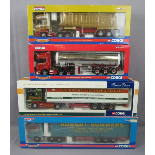 357 - CORGI 1/50 CC13803 Mercedes-Benz Curtainside ‘Robert Summers Transport Ltd’, 76601 Scania Fridge ‘H.... 