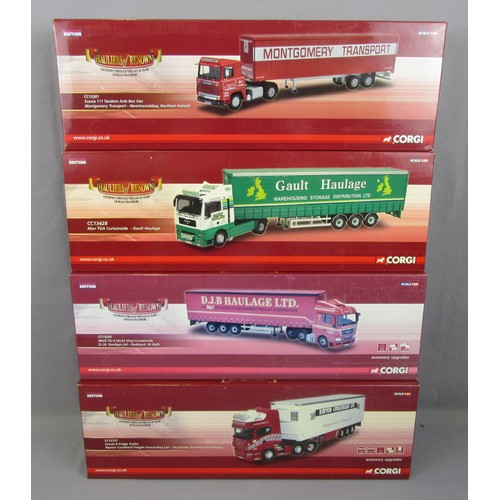 364 - CORGI 1/50 Haulers of Renown CC13727 Scania Fridge ‘Hayton Coulthard Ltd’, CC15206 MAN TG-X Curtains... 